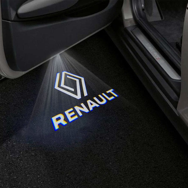 New Renault Logo With Word - 1 Pair - 2 Doors