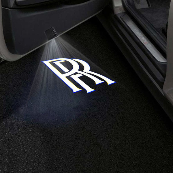 Rolls Royce Rolls Royce Universal Door Stick On Puddle Lights Multiple Designs Rolls Royce Logo 2 - 1 Pair 2 Doors