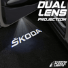 Skoda Skoda Superb 1st Gen Dynamic Dual Lens Premium Puddle Lights Multiple Designs 2001-2008
