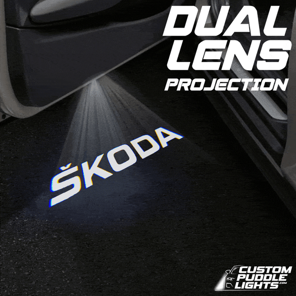 Skoda Skoda Superb 1st Gen Dynamic Dual Lens Premium Puddle Lights Multiple Designs 2001-2008