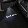 Skoda Skoda Superb 2nd/3rd/4th Gen Premium Door Puddle Lights Various Designs 2008-2026 Skoda Word - 1 Pair 2 Doors