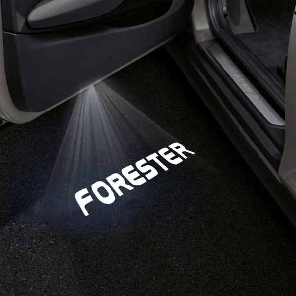 Subaru Subaru Forester 4th/5th/6th Gen Premium Puddle Lights Multiple Designs 2012–2025 FORESTER Word - 1 Set - 2 Doors / Subaru Forester 4th Gen SJ - 2012-2018