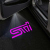 Subaru Subaru Legacy 5th Gen BM/BR Premium Puddle Lights Multiple Designs 2010–2014 STI Word Pink - 1 Set - 2 Doors