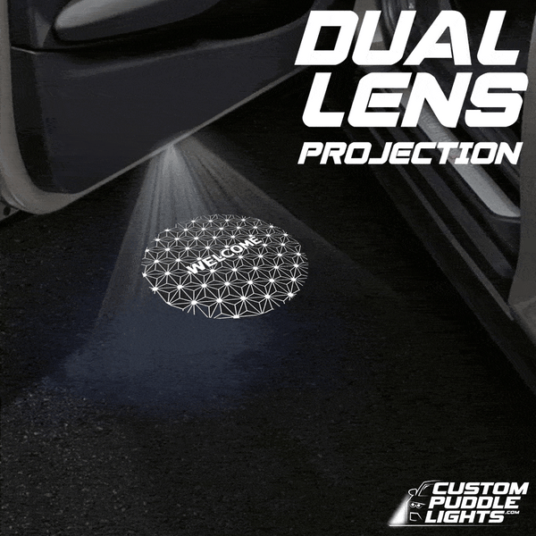 TESLA Tesla Cybertruck Dynamic Dual Lens Premium Door Puddle Lights Multiple Designs 2024-2025