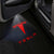 TESLA Tesla Model 3 Premium Puddle Lights Multiple Designs 2017–2025 Tesla Logo with Wording Red 1 Set - 2 Doors