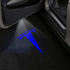 TESLA Tesla Model X Premium Puddle Lights Multiple Designs 2016–2019 Tesla Logo Blue 1 Set - 2 Doors