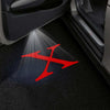TESLA Tesla Model X Premium Puddle Lights Multiple Designs 2016–2019 Tesla Model S Red 1 Set - 2 Doors