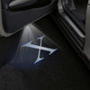 TESLA Tesla Model X Premium Puddle Lights Multiple Designs 2016–2019 Tesla Model XWhite 1 Set - 2 Doors