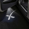 TESLA Tesla Model X Premium Puddle Lights Multiple Designs 2016–2019 Tesla Model X White 2 1 Set - 2 Doors