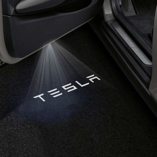TESLA Word White - 1 Pair 2 Doors