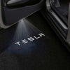 TESLA Tesla Model Y Premium Door Puddle Lights Various Designs 2020–2024 TESLA Word White - 1 Pair 2 Doors