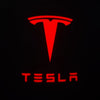 TESLA Tesla Model Y Premium Puddle Lights Multiple Designs 2020–2025 Tesla Logo with Wording + Red