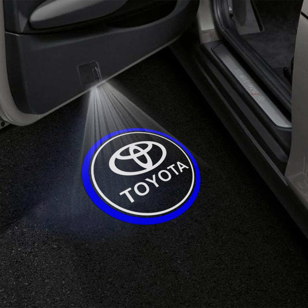 Toyota Toyota Aygo X Door Stick On Puddle Lights Multiple Designs 2022-2025 Toyota Logo 8 - 1 Set - 2 Doors