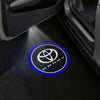 Toyota Logo with CAMRY Word Double Circle Blue 1 Pair - 2 Doors