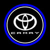 Toyota Toyota Camry Premium Puddle Lights Multiple Designs 2006–2025 Toyota Logo with CAMRY Wording + Double Circle Blue / Toyota Camry XV40 - 2006–2012
