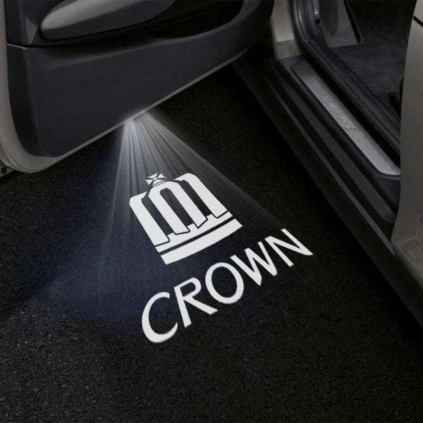 Toyota Crown Logo With Word - 1 Pair - 2 Doors