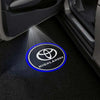 Toyota Toyota Grand Highlander Premium Puddle Lights Multiple Designs 2024-2025 Toyota Logo with HIGHLANDER Wording Circle Blue - 1 Set - 2 Doors