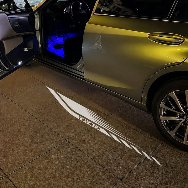 Toyota Feather Curtain Logo - 1 Pair - 2 Doors