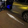 Toyota Toyota Kluger Premium Door Puddle Lights Various Designs 2008-2026 Toyota Feather Curtain Logo - 1 Pair - 2 Doors
