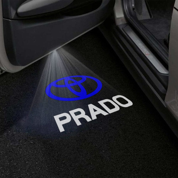 Toyota Logo Blue With Prado Wording 1 Pair - 2 Doors
