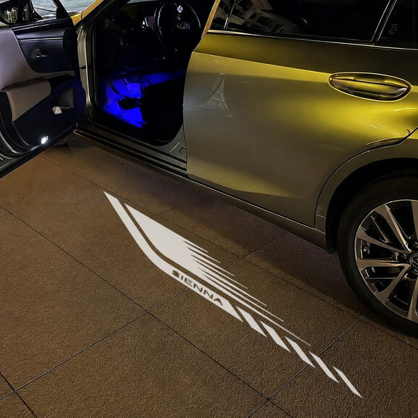 Toyota Seinna Feather Curtain Logo - 1 Pair - 2 Doors