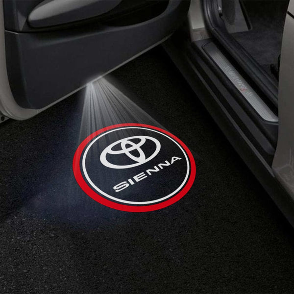 Toyota Toyota Sienna 3rd Gen XL30 Premium Puddle Lights Multiple Designs 2011-2020 SIENNA Logo 1 - 1 Set - 2 Doors