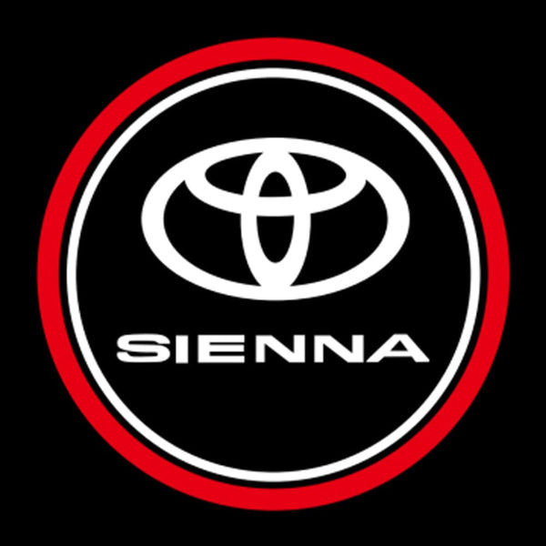 Toyota Toyota Sienna 3rd Gen XL30 Premium Puddle Lights Multiple Designs 2011-2020 SIENNA Logo 1