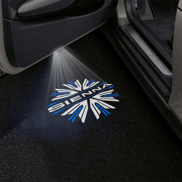 Toyota Toyota Sienna 3rd Gen XL30 Premium Puddle Lights Multiple Designs 2011-2020 SIENNA Logo 3 - 1 Set - 2 Doors