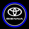 Toyota Toyota Sienna 3rd Gen XL30 Premium Puddle Lights Multiple Designs 2011-2020 SIENNA Logo 3