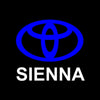 Toyota Toyota Sienna 3rd Gen XL30 Premium Puddle Lights Multiple Designs 2011-2020 SIENNA Logo 4