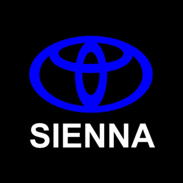 Toyota Toyota Sienna 3rd Gen XL30 Premium Puddle Lights Multiple Designs 2011-2020 SIENNA Logo 4