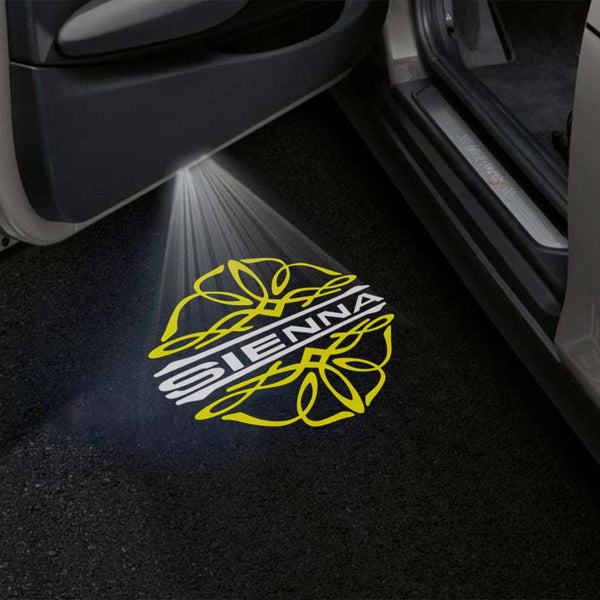 Toyota Toyota Sienna 3rd Gen XL30 Premium Puddle Lights Multiple Designs 2011-2020 SIENNA Logo 5 - 1 Set - 2 Doors