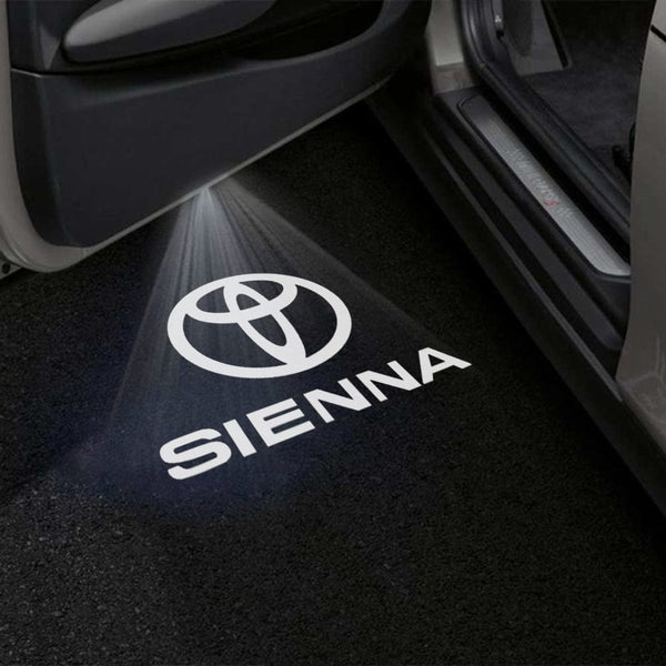 Toyota Toyota Sienna 3rd Gen XL30 Premium Puddle Lights Multiple Designs 2011-2020 SIENNA Logo 6 - 1 Set - 2 Doors