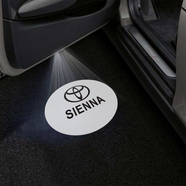 Toyota Toyota Sienna 3rd Gen XL30 Premium Puddle Lights Multiple Designs 2011-2020 SIENNA Logo 8 - 1 Set - 2 Doors