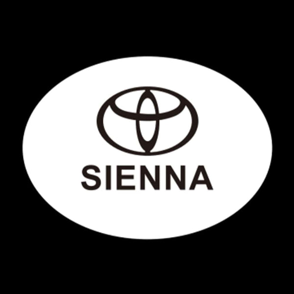 Toyota Toyota Sienna 3rd Gen XL30 Premium Puddle Lights Multiple Designs 2011-2020 SIENNA Logo 8