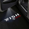 Toyota Toyota Wish 2nd Gen AE20 Premium Puddle Lights Multiple Designs 2009-2017 Toyota Wish Logo White + Red 2 - 1 Set - 2 Doors