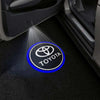 Toyota Toyota Yaris Door Stick On Puddle Lights Multiple Designs 1999-2025 Toyota Logo 8 - 1 Set - 2 Doors