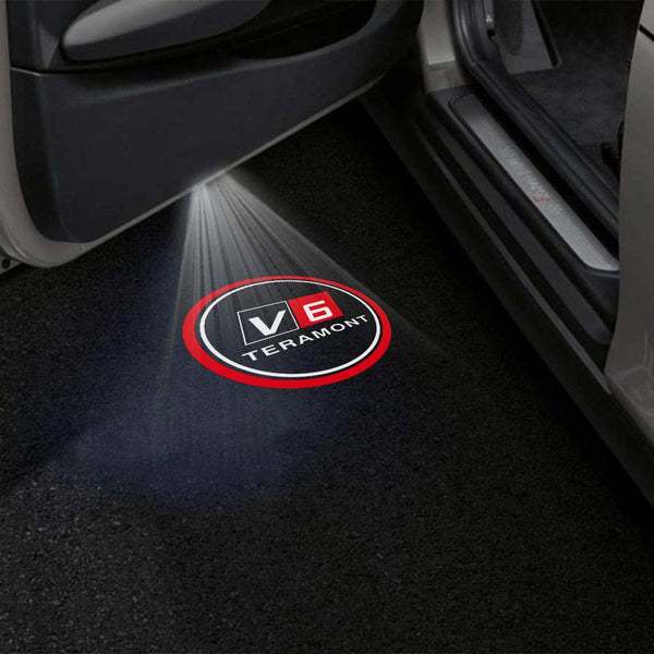 Teramont V6 Red Logo - 1 Pair 2 Doors