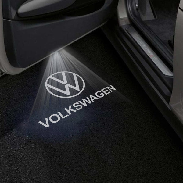 VOLKSWAGEN Volkswagen Atlas/Teramont Premium Puddle Lights Multiple Designs 2017-2025 Volkswagen Logo + Wording 1 Set - 2 Doors / Atlas/Teramont- 2017-2025