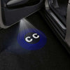 CC Word With Blue Dotted - 1 Pair - 2 Doors