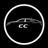 VOLKSWAGEN Volkswagen CC Premium Puddle Lights Multiple Designs 2009-2025 CC Word + Car 1 Set - 2 Doors