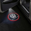 VOLKSWAGEN Volkswagen EOS Premium Puddle Lights Multiple Designs 2011-2025 Volkswagen Logo + Red Circle 1 Set - 2 Doors