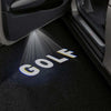 VOLKSWAGEN Volkswagen Golf MK5/MK6/MK7 Premium Puddle Lights Multiple Designs 2003-2025 Golf Word 1 Set - 2 Doors / Volkswagen Golf MK5 - 2003-2008