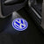 VOLKSWAGEN Volkswagen ID.4 Door Stick On Puddle Lights Multiple Designs 2021-2025 Volkswagen Logo 2 - 1 Set - 2 Doors