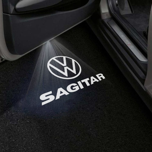 VOLKSWAGEN Volkswagen Jetta/Sagitar Premium Puddle Lights Multiple Designs 2006–2025 Sagitar Logo 2 - 1 Set - 2 Doors