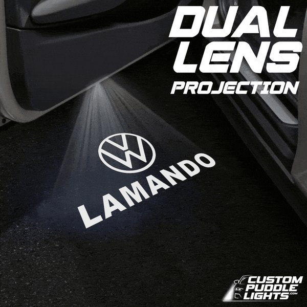 VOLKSWAGEN Volkswagen Lamando Dynamic Dual Lens Premium Puddle Lights Multiple Designs 2014-2025
