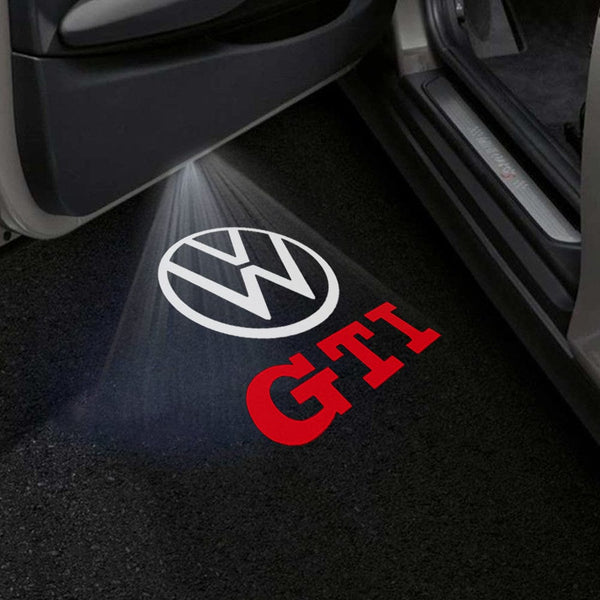 VOLKSWAGEN Volkswagen Magotan Premium Puddle Lights Multiple Designs 2006-2023 GTI Logo 2- 1 Set - 2 Doors