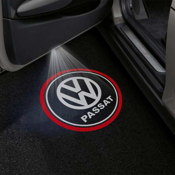 VOLKSWAGEN Volkswagen Passat B6/B7/B8/B9 Premium Puddle Lights Multiple Designs 2005-2025 Volkswagen Passat Logo 2 - 1 Set - 2 Doors / Volkswagen Passat B6 (3C) - 2005-2010