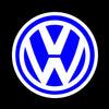VOLKSWAGEN Volkswagen Phaeton Premium Puddle Lights Multiple Designs 2003-2016 Volkswagen Logo 4