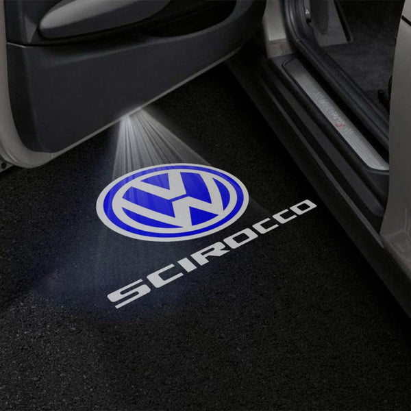 VOLKSWAGEN Volkswagen Scirocco MK3 Premium Puddle Lights Multiple Designs 2009-2017 Volkswagen Scirocco Logo 1 Set - 2 Doors